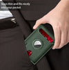 Airtag Wallet Men, Minimalist Front Pocket Wallets With Aritag Holder, Genuine Leather Bifold Slim Wallet, RFID Blocking Wallet For Men Up To 11cards -Air Tag Not Included