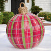 Christmas Ornament Ball Outdoor Pvc 60CM Inflatable Decorated Ball PVC Giant Big Large Balls Xmas Tree Decorations Toy Ball