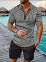 Men's Polo Shirt & Shorts Sports Set – Short Sleeve Athletic Outfit