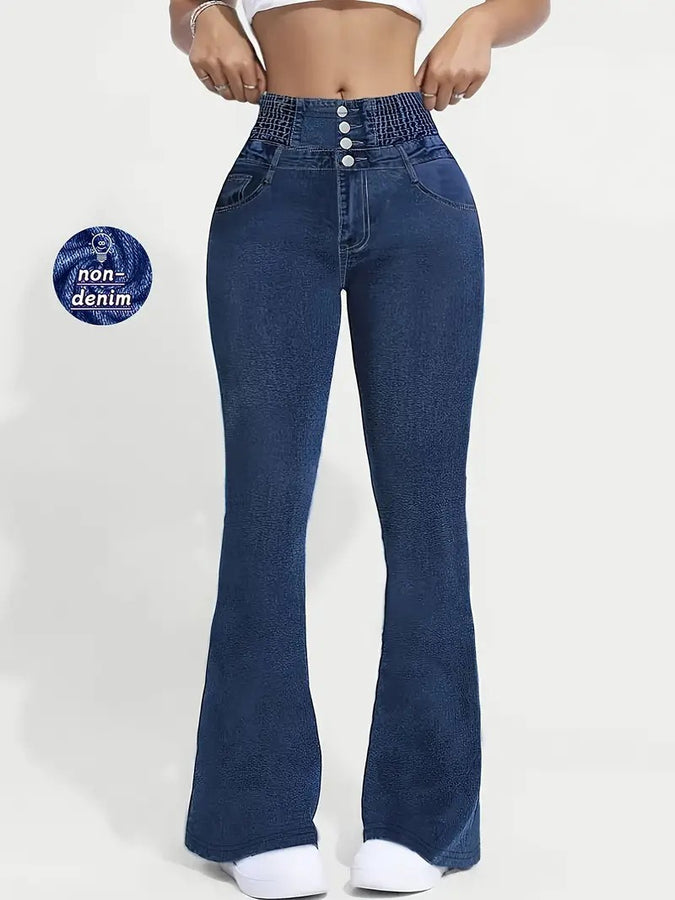 Women's High Waist 3D Printed Bootcut Trousers Yoga Pants Casual Pants