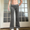 American Retro Y2g Velvet Bootleg Pants Slim Fit