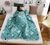 Winter Lazy Quilt with Sleeves