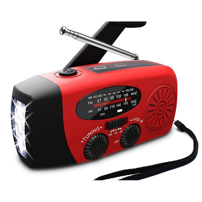 Power Anywhere: Solar & Hand-Crank Radio Flashlight