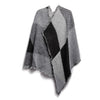 1Pc Women Winter Warm Scarf 74.8x25.6In Long Soft Knitted Shawl Extra Thick Plaid Blanket Wrap Cape