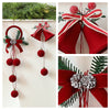 Jingling Bell Decorative Pendant Window Flocking Ornaments