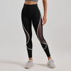 Women's Color Matching Mesh European And American High Waist Yoga Pants