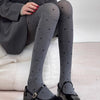 Pantyhose Hearts Polka Dot Jacquard Gray Stockings
