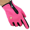 Premium Full-Finger Touchscreen Ski Gloves with Zipper – Warm, Windproof & Winter-Ready