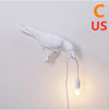 Artistic Resin Wall Lamp with Auspicious Bird Design