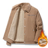 Winter Retro Corduroy Jacket – Thick, Slim Fit with Classic Lapel Style