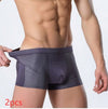 Ice Silk Breathable Mesh Boxer Briefs for Men