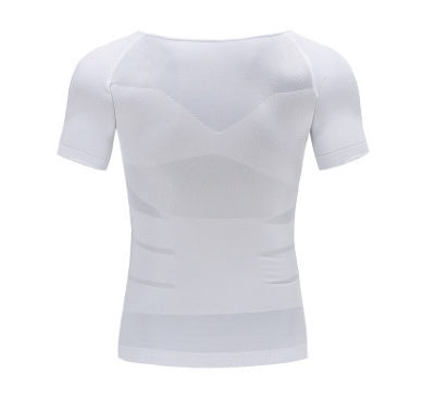 Men’s Chest Compression T-Shirt | Fitness Hero Slimming Belly Buster
