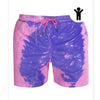 Magical Color-Changing Beach Shorts for Men | Quick-Dry Swim Trunks & Summer Swimwear