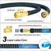 Amazingforless  Water Hose Upgraded Leakproof Lightweight No-Kink Garden Hose Flexible Expanding Water Hose Black Blue