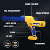 Cordless Loading Gun 10 Oz Compatible With Dewalt 20V Battery, Electric Loading And Unloading & Glue Gun, 5 Speeds, Replaceable Can Tray, Drip Proof, Auto-Shrinking, -Tools Only