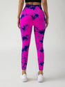 3 Pack New Style Hollow-Out Tie-Dye High-Waisted Tummy-Control Yoga Pants