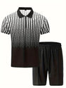 Men's Polo Shirt & Shorts Sports Set – Short Sleeve Athletic Outfit