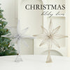 Eight Awn Star Champagne Christmas Decoration Ornaments