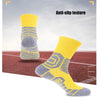 4 Pairs Men’s Compression Crew Athletic Socks with Cushion | Anti-Odor & Anti-Slip Running, Hiking, Cycling, Basketball & Workout Socks