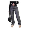 American Style Washed Design Fashion High Street Japanese Style All-matching Loose Long Pants