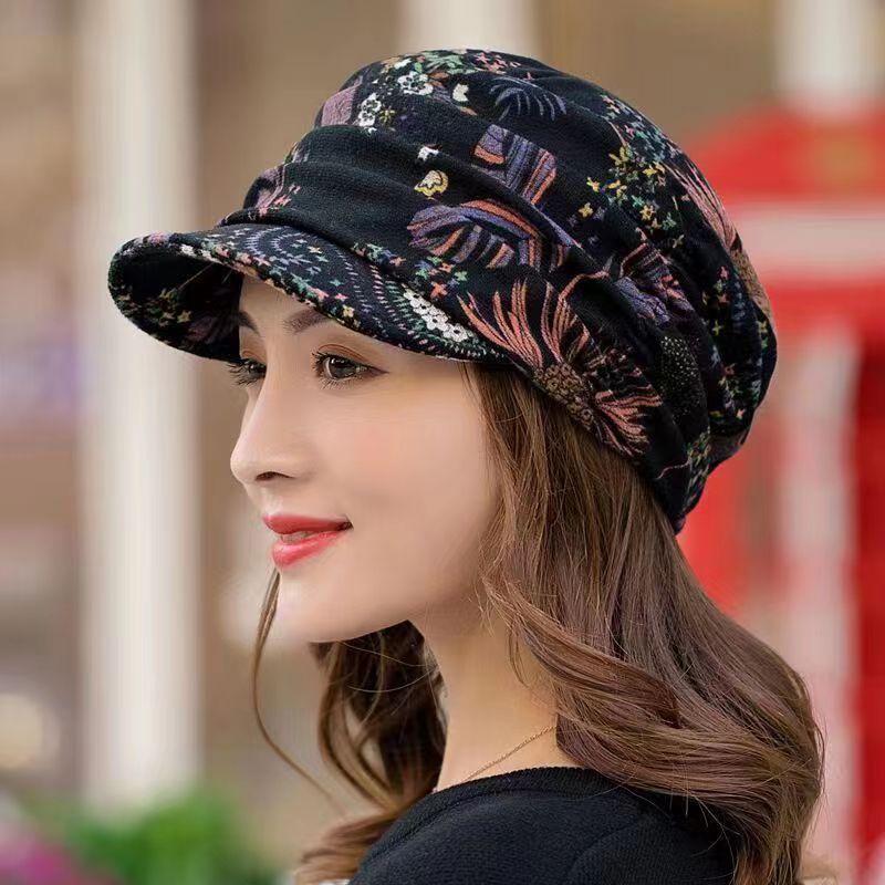 Female Korean Version Of A Hundred Soft Brim Hat Ethnic Wind