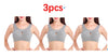 Plus Size Women Bra Ladies Cotton Quake-Proof Underwear Sleep Tops No Buckles Non Wire Lingerie With Removable Padded