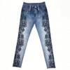 Casual Pants High Waist Print Skinny Tappered Pants