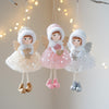 Christmas Winter Mesh Angel Big Eyes Girl Pendant