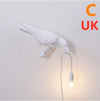 Artistic Resin Wall Lamp with Auspicious Bird Design
