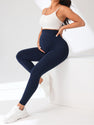 3 Pack Maternity High-Waisted Seamless Yoga Pants For Women - Tummy Support Fitness Leggings