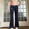 American Retro Y2g Velvet Bootleg Pants Slim Fit