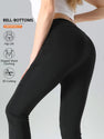 High-Waisted Flare Sharkskin Leggings Slim Fit, Lightweight & Sculpting Yoga Pants