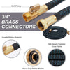 Amazingforless  Water Hose Upgraded Leakproof Lightweight No-Kink Garden Hose Flexible Expanding Water Hose Black Blue