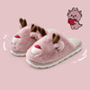 Cartoon Cotton Slippers Inner Velvet Insulated Cotton-padded Shoes