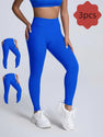 3PACK Women's High-Waisted Yoga Pants High Elastic, Breathable, Non-Rolling
