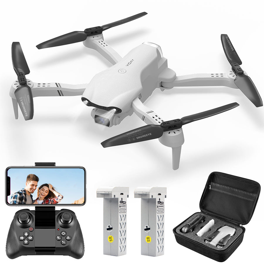 4DRC F10 Foldable Drone with 1080P HD Camera | WiFi FPV Live Streaming Quadcopter for Adults | Random UPS/USPS Delivery