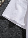 Men's White T-Shirt | Trendy Graphic Print | Loose Fit | Summer Streetwear | Hip-Hop Style