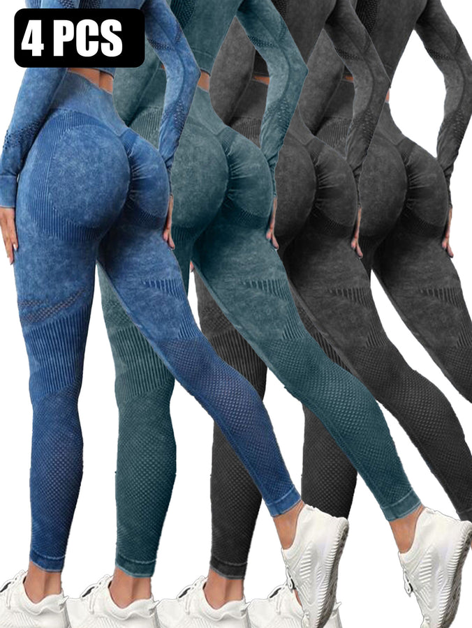 4PACK Active Yoga Pants Women's Yoga Pants
