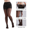 3 Pairs Plus Size Womens Sheer Tights 20D High Waist Control Top Pantyhose With Reinforced Toes