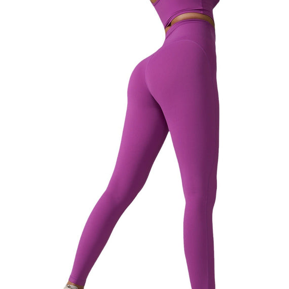 New Sports Trousers Pocket High Waist Seamless Nude Feel Yoga Pants