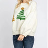 Women's Christmas Tree Casual Pullover Long Sleeve Sweater