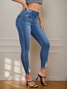 Sexy And Fashionable Women's Ripped Tight Jeans, With Raised Hips, High Waist And Slim Fit, Suitable For All Seasons, Easy To Match