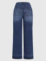2025 New Women's Wide Leg Jeans, Autumn And Winter Outfits, Straight Leg Jeans, Mid Rise Jeans