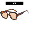 Oversized Leopard Frame Sunglasses | Stylish Summer Sunshade for Beach & Vacation