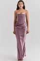 Slim Fit Tube Top Backless Long Dress – Sexy Bandeau Evening Party Wear for Women