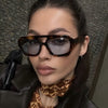 Oversized Leopard Frame Sunglasses | Stylish Summer Sunshade for Beach & Vacation