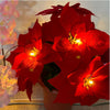 Door Frame Escalator Decoration Red Flower String Lights