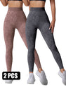 2PACK Sand-washed Seamless Yoga Pants