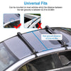 2PCS Universal 110cm 43-inch Car Roof Rack Cross Bar With Anti-Theft Lock Adjustable Window Frame For Bike Kayak Cargo Luggage
