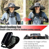 2025 New Solar Fan Outdoor Fishing Hat-Solar Sun Protection Sun Hat With Fan Solar Fan Hat Dual Power Supply Fan Outdoor Fan Solar Powered Outdoor Fishing Hat
